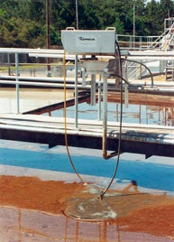 oil skimmers, model 6v railing mount, oil recovery, wastewater treatment