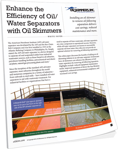Download white paper: Oil Water Separators